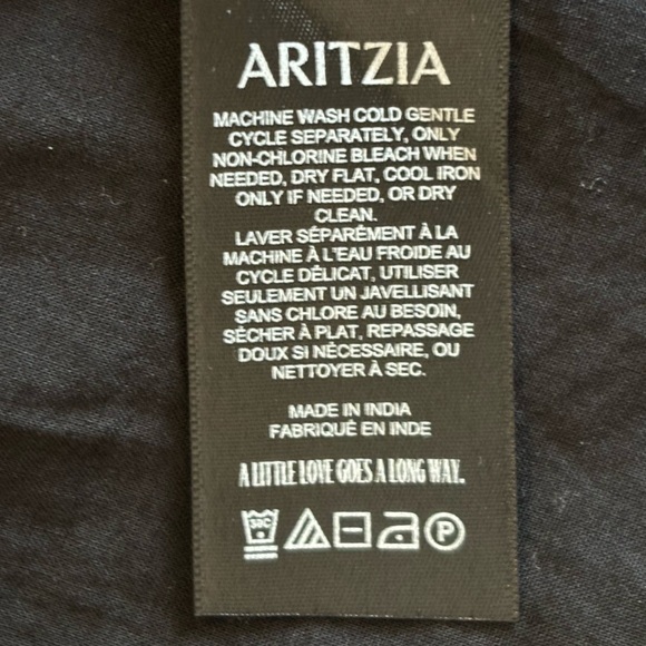 Aritzia Sunday Best Oregold Black Eyelet Cotton Linen Dress XXS - Picture 9 of 15